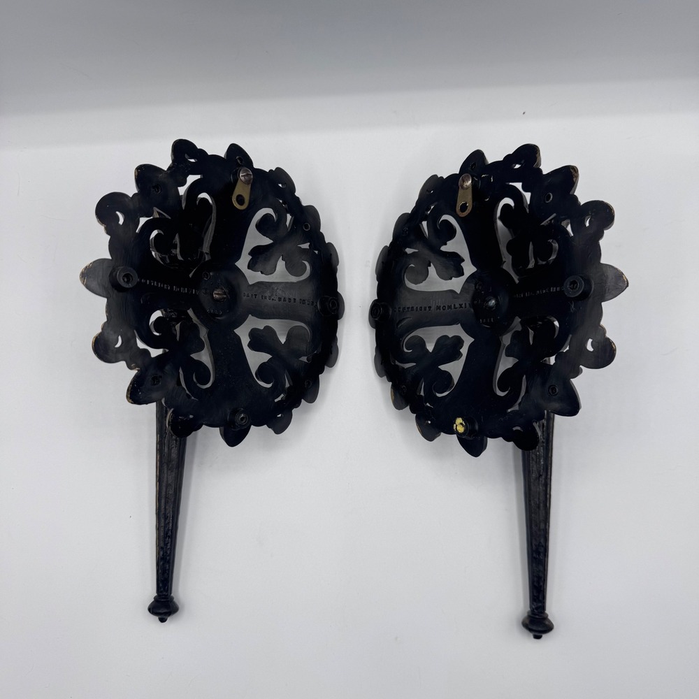 Vintage Dart Industries 1964 Wall Sconces and Frame Set Hollywood Regency Gold - Picture 2 of 6